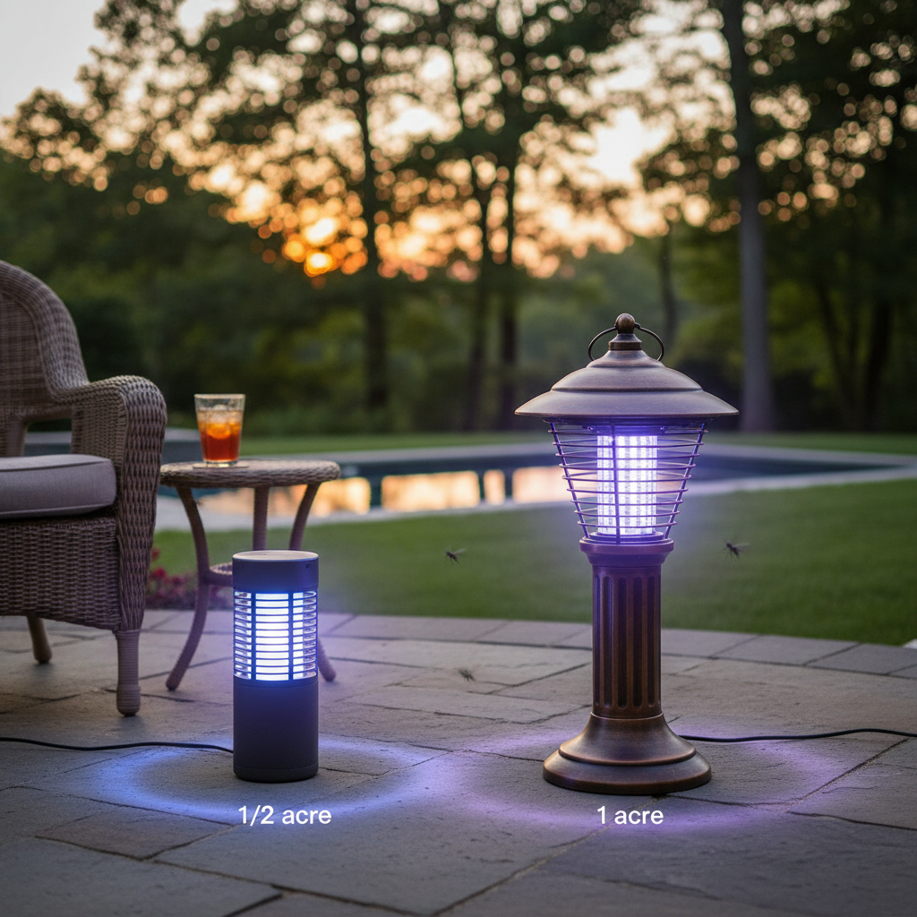 Choosing Your Guardian: 1/2 Acre vs. 1 Acre Mosquito Killer Lamps